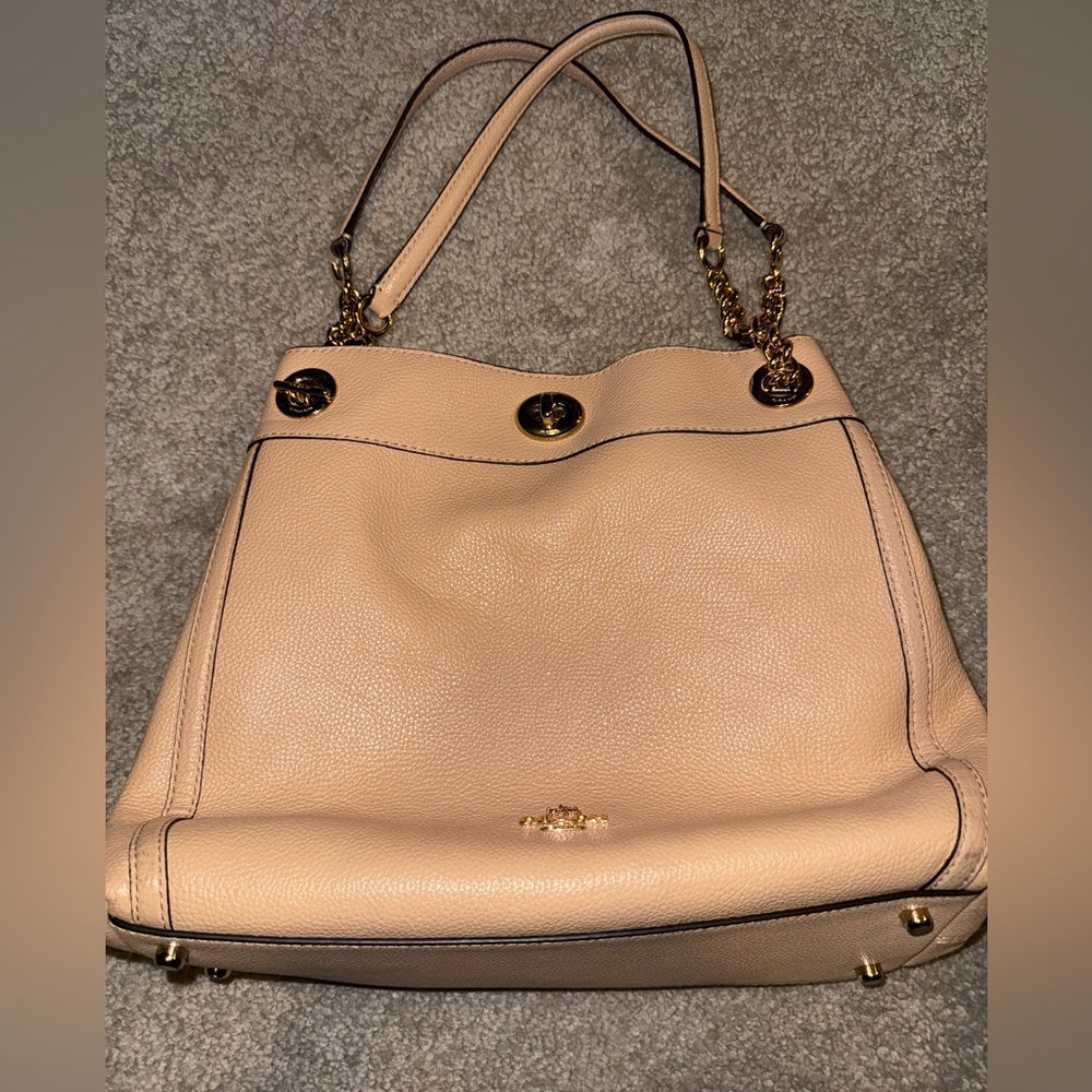 COACH Upcrafted Turn lock Edie Shoulder Bag